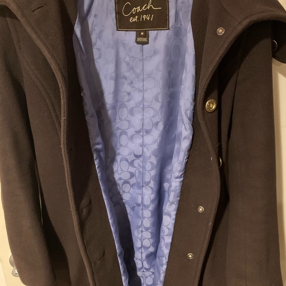 Brown Coach Wool Coat - Picture 2 of 4